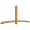 Ekena Millwork Bellingham Rough Sawn Timber Gable Bracket, Western Red Cedar, 108"W x 45"H x 4"D x 4"F, 10/12 Pitch GBW108X45X0404BEL00RWR - alternate 3
